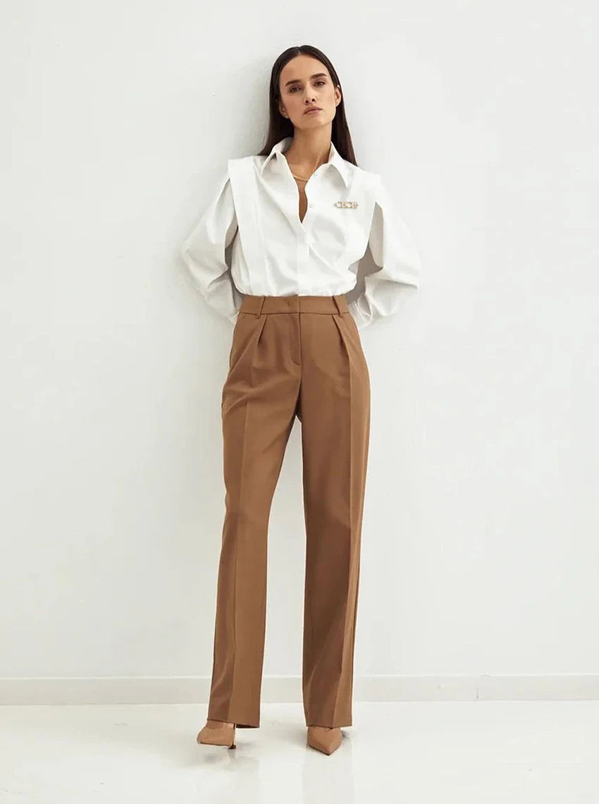 New Women's Shirt 2025 Commuter Versatile Business Long Sleeved Female Shirt Cotton Fabric Elegant Fashion Casual Ladies Tops