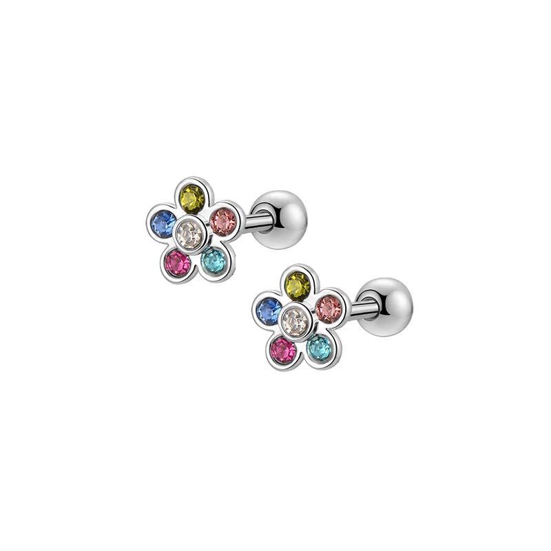 1/ 6 pares de brincos hipoalergênicos com rosca para mulheres e meninas, conjunto de brincos de aço inoxidável 316L com fecho de zircônia cúbica, 20g