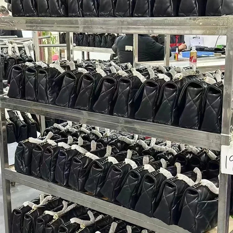 Couro diamante grade corrente saco feminino novo estilo de ombro único commuter pequeno design crossbody saco grande capacidade - CRAVO ROSE