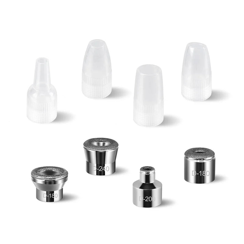 Máquina portátil de microdermoabrasão de diamante, dispositivo de peeling facial, esfoliação a vácuo, removedor de cravos com 4 pontas de peeling de diamante