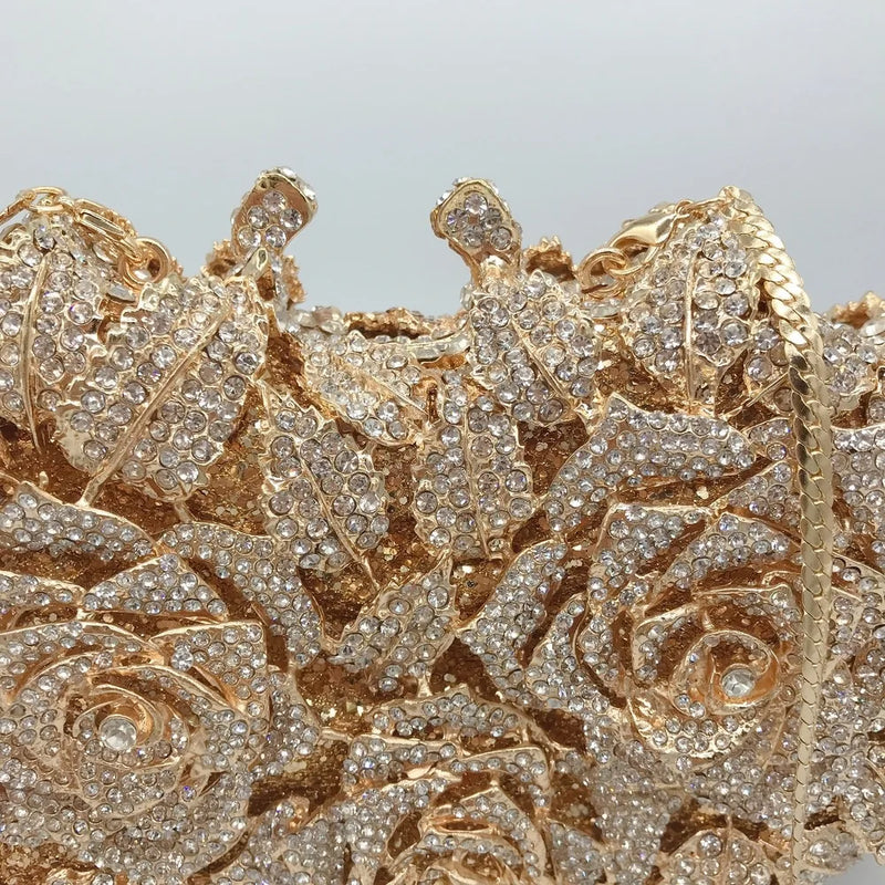 Crystal Wedding Bridal Evening Clutch Purse silvery/Gold Rhinestone Women's Dinner Party Purse Diamond Cocktail Handbags 2025