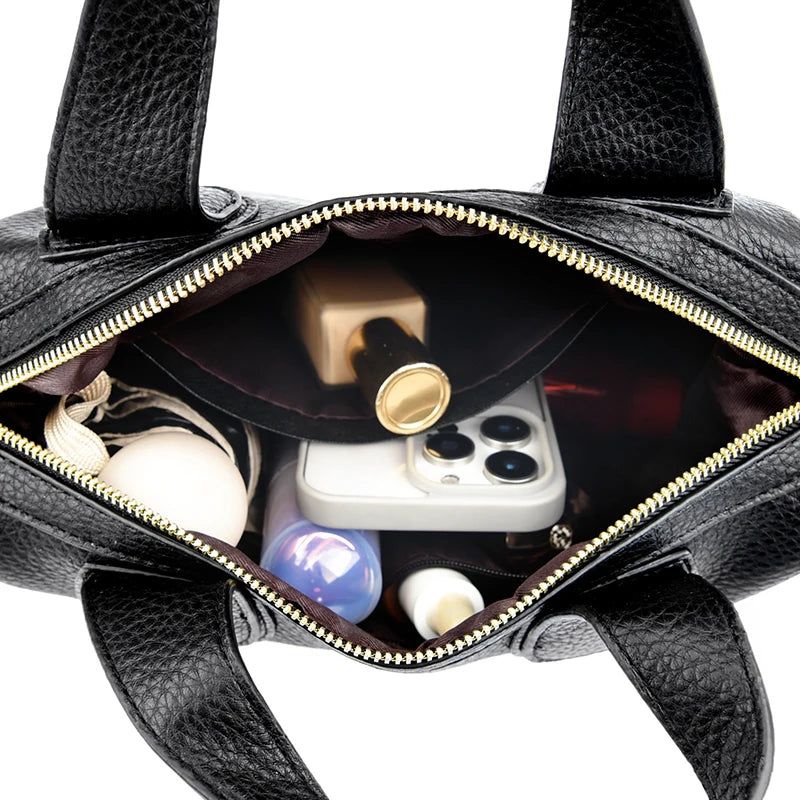 Bolsa feminina de couro de luxo, designer de moda, bolsa transversal de ombro para mulheres, bolsas femininas de marca de alta qualidade, novas