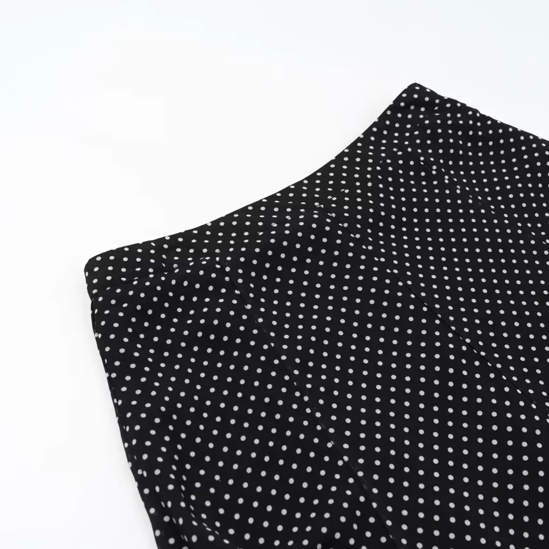 CharmChant Women's Polka Dot Sheer Chiffon Oversized Shirt & Maxi Skirt 2 Piece Set Spring 2026 Retro Elegant Chic Party Outfits