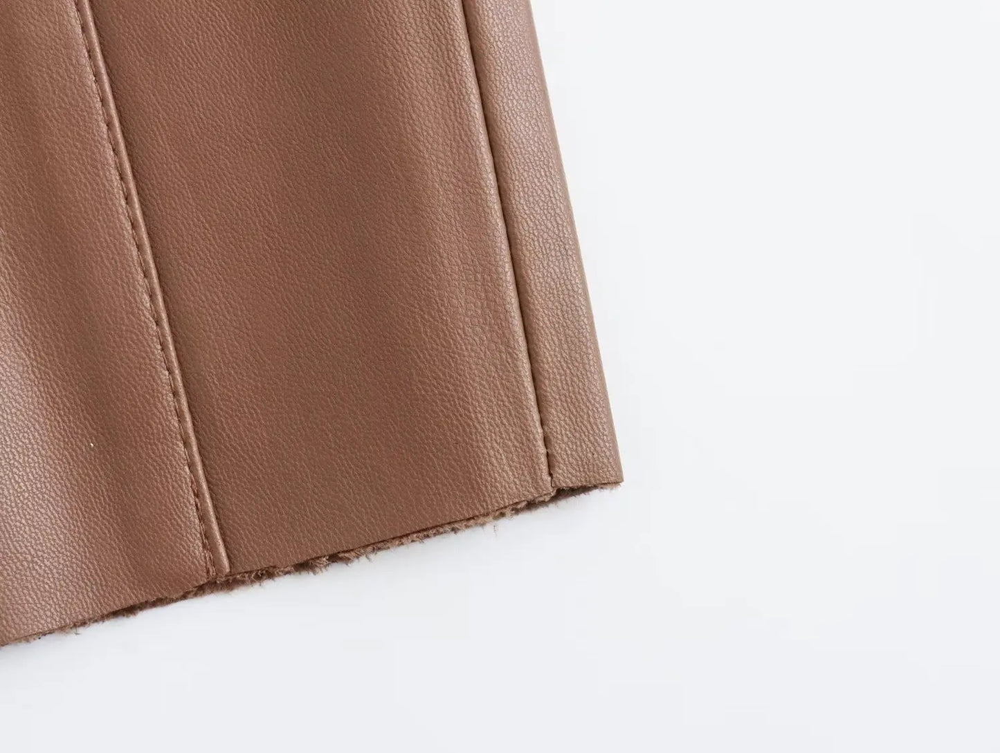 HH 2024 Women's Faux Leather Pants High Waist Straight Leg Trousers Fashion Female Streetwear Stylish Stretch Pencil Pants