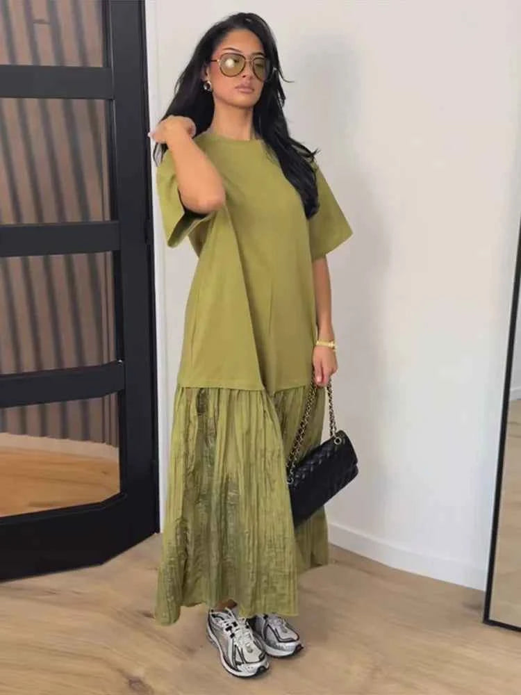 Lapel Short Sleeve Pocket Solid Color Shirt Pants Set Loose Fit Straight Leg Trouser 2026 Spring Casual Women Daily Outfit