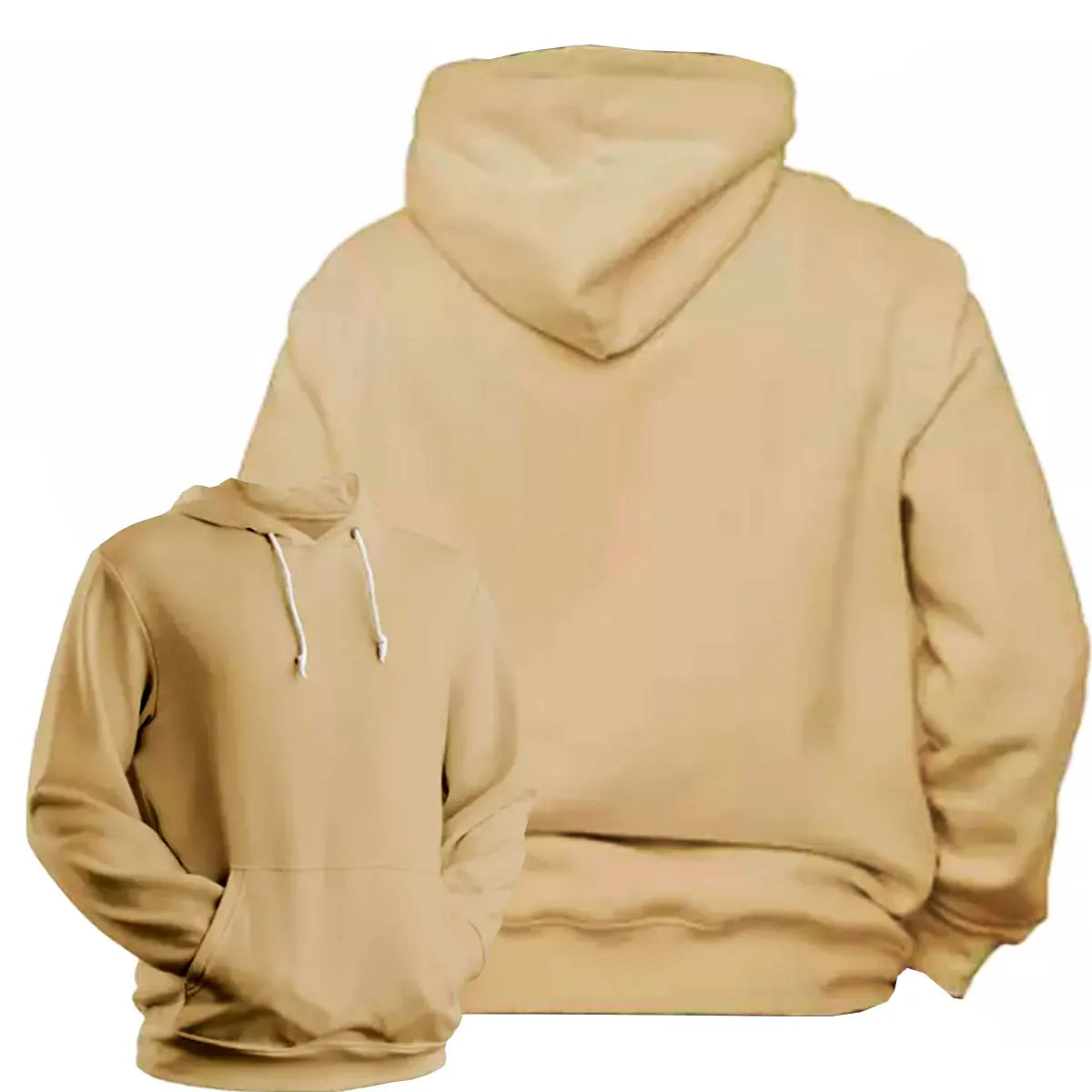 Kangaroo Sweatshirt Cool Blouse Flated Cotton Hoodie