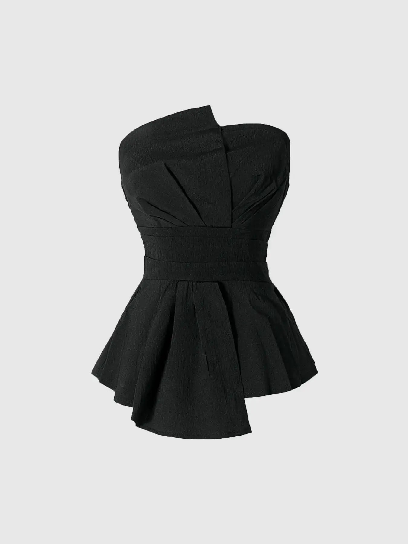 Womens Fashion Black Top Strapless Off Shoulder Tube Top Summer Fashion Top Elegant And Versatile Casual Party Must Have Item
