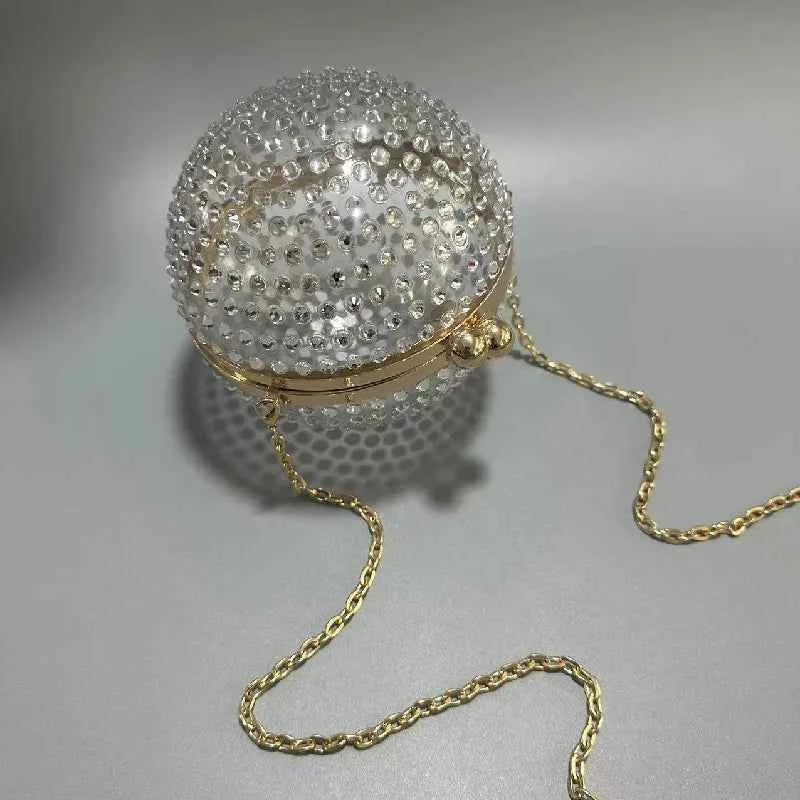 Handbag Ball Acrylic Wedding Banquet Bag Beach Crossbody Shoulder New Vacation Diamond Luxury Women's Elegant Handbags Purses