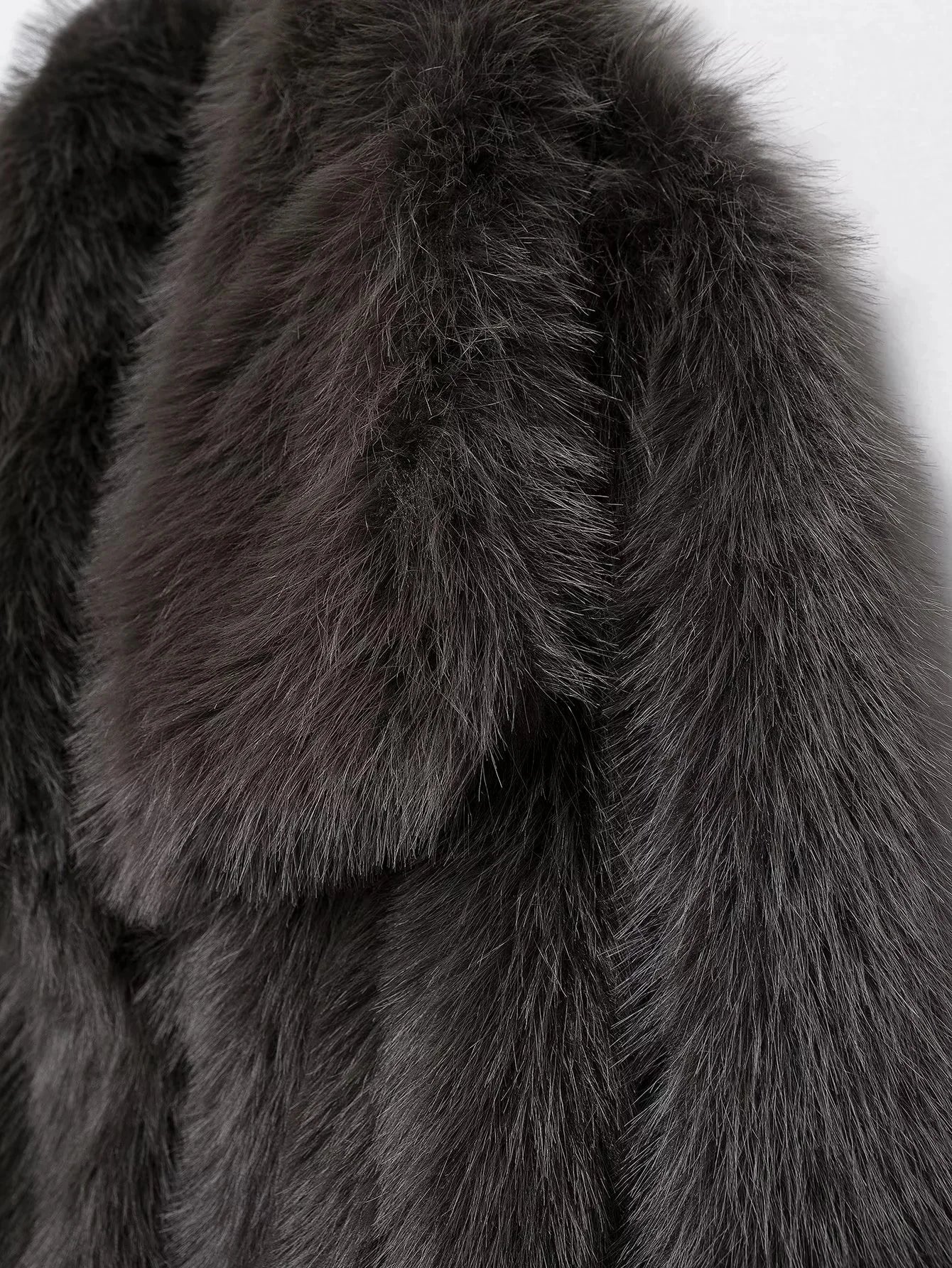 KONDALA 2026 Spring Summer Casual Faux Fur Brown Women Warm Jackets Valentine‘s Day Turn Down Collar Oversized Elegant Coats