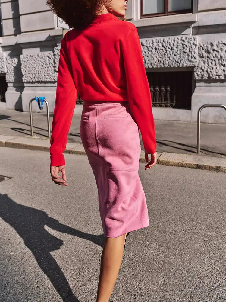 High-End Spring 2026 New Arrival Jacket Midi Skirt Set Long Sleeve Women's Fashion Outerwear Elegant European Style