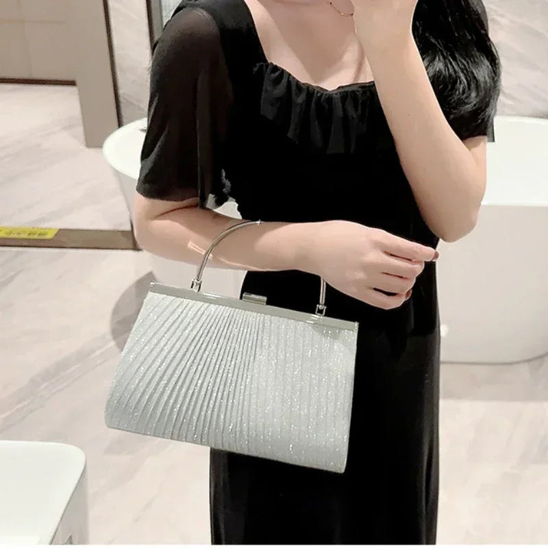 Luxury Moon Women Handbag Luxury Apricot Evening Clutch Bag Party Chain Shoulder Bag Female Sequin Wedding Purses and Handbags - CRAVO ROSE