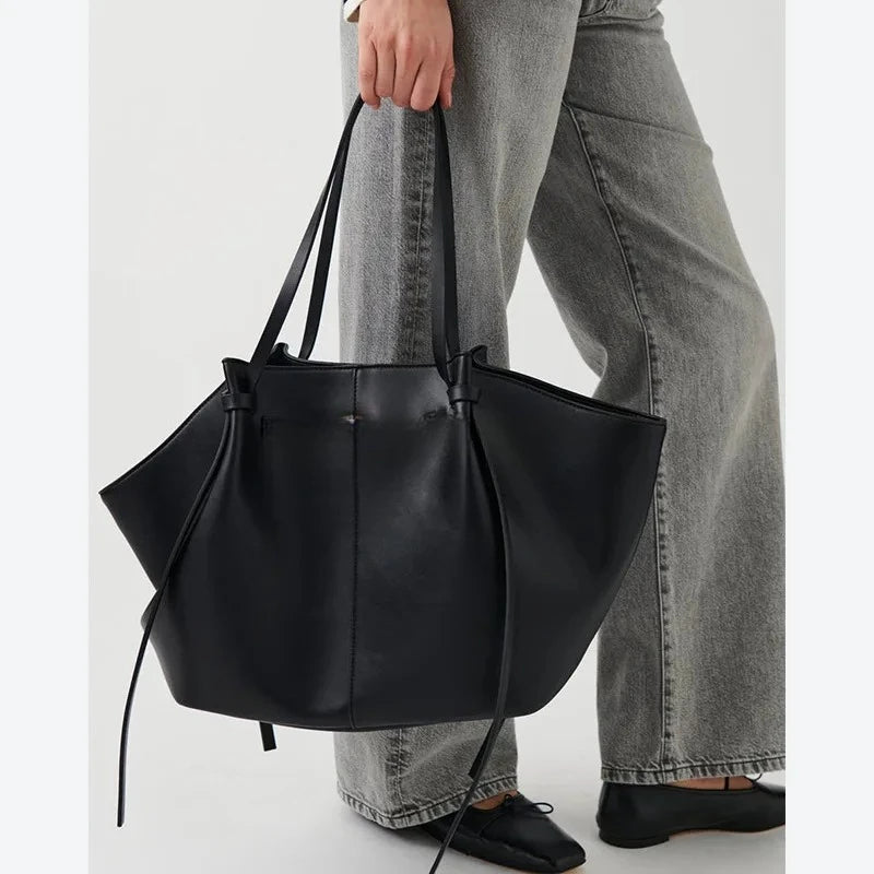 2026 Women's Summer Large Capacity Commuter Tote Bag Female Korean Fashion Luxury Pu Leather Handbags Chic Trend Underarm Bag