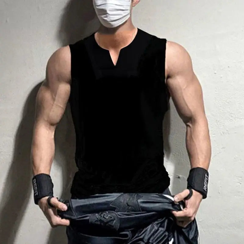 Regatas de ginástica sem mangas, camiseta básica leve, camiseta grande