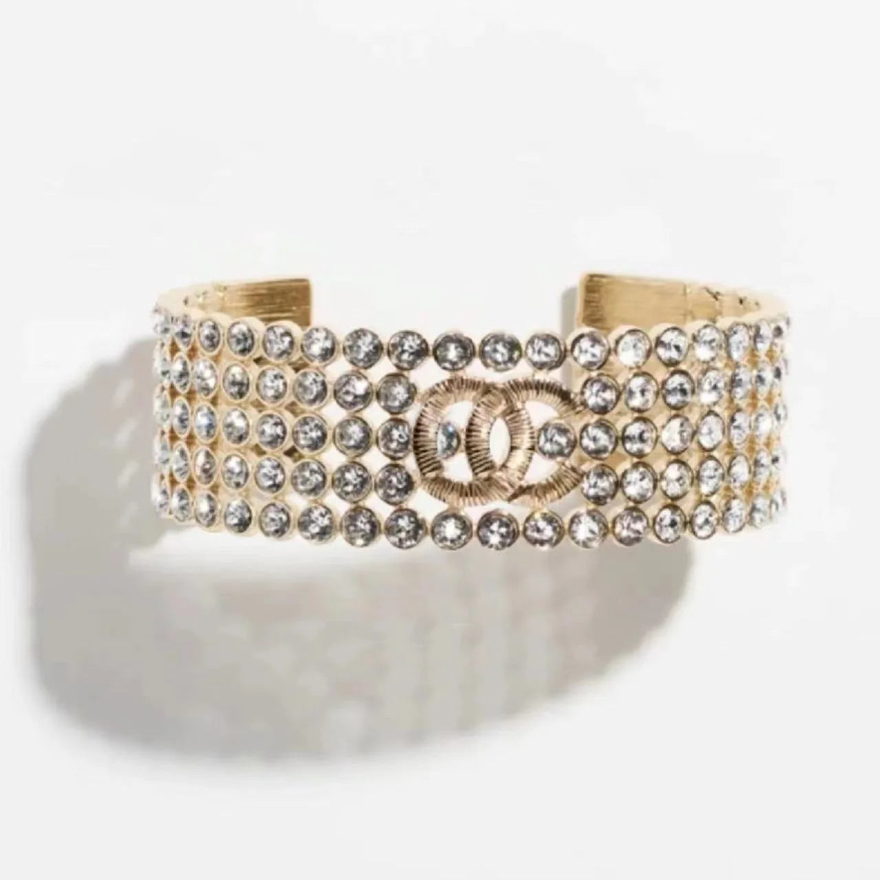 Pulseira Feminina Dourada Vazadacom Esmalte Colorido – Estilo Luxo Elegante