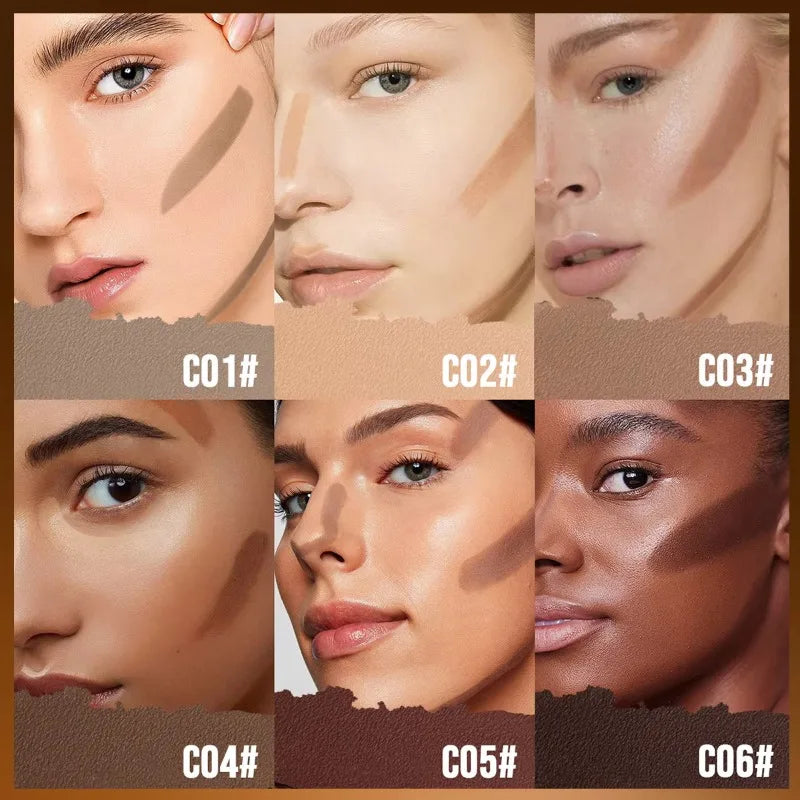 1 peça para cobrir olheiras e marcas de acne, corretivo em bastão, sombra corporal, sombra para o nariz, contorno em bastão para criar uma maquiagem impecável