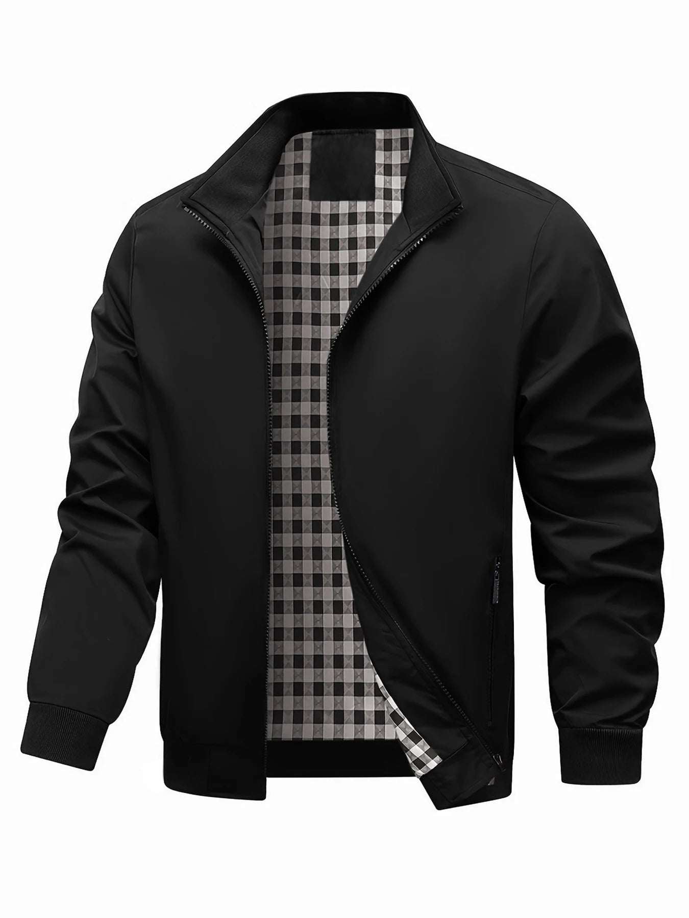 Plus-Size Jackets, Trendy Men's College-Style Jackets, Fashionable Plus-Size Men's Casual Outerwear for Spring and Autumn