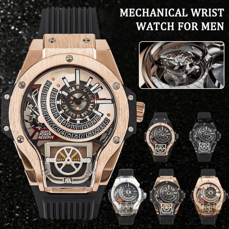 Men's Large Dial Fashion Watch Warcraft Style Mechanical Watch - CRAVO ROSE