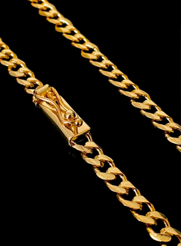 PULSEIRA ATUAL + GRUMET 6MM FECHADA GAVETA BANHO OURO