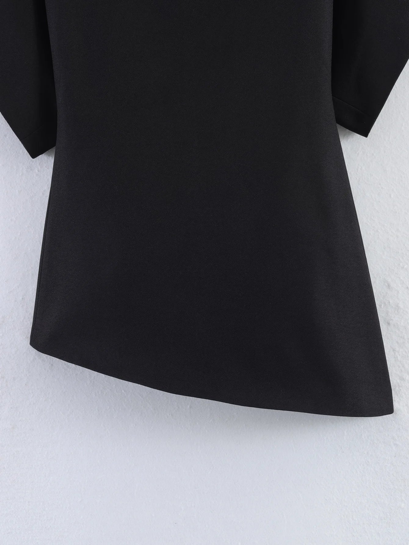 SLTNX Women's Elegant Vintage Short Puff Sleeve O-Neck Asymmetrical Hem Blouse - 2026 Spring Summer Y2K Streetwear Top