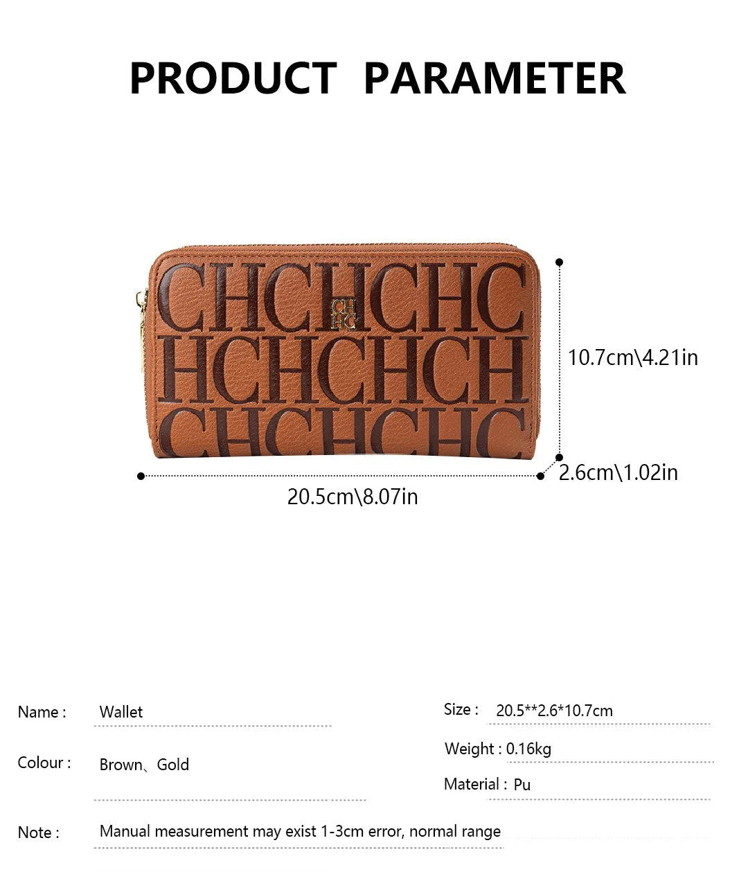 CH Luxury Brand Wallet High-quality Exquisite Portable Compact Elegant Classic Fashionable Wallet Women