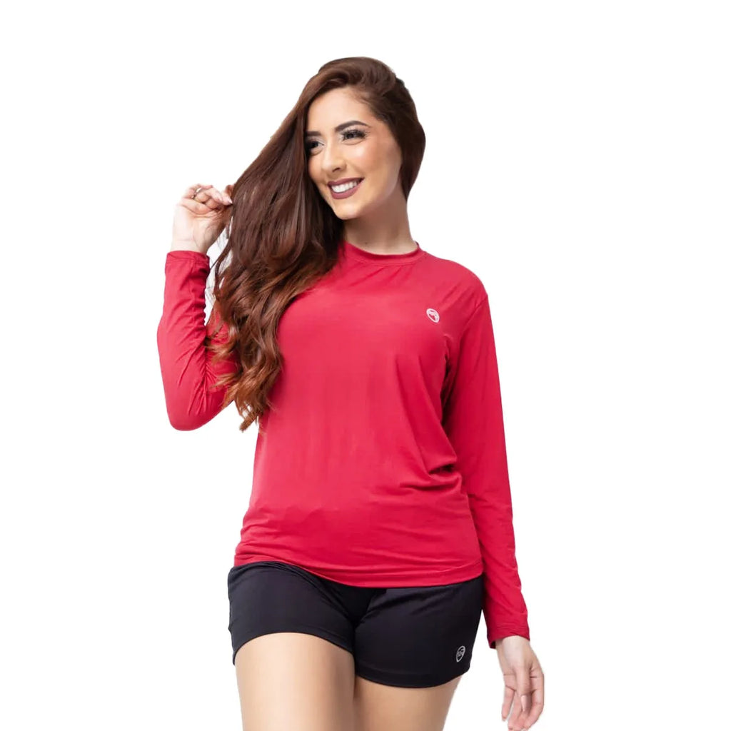 Blusa térmica feminina Segunda pele Proteção UV 02