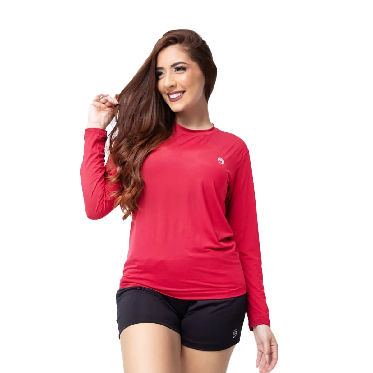 Blusa térmica feminina Segunda pele Proteção UV 02