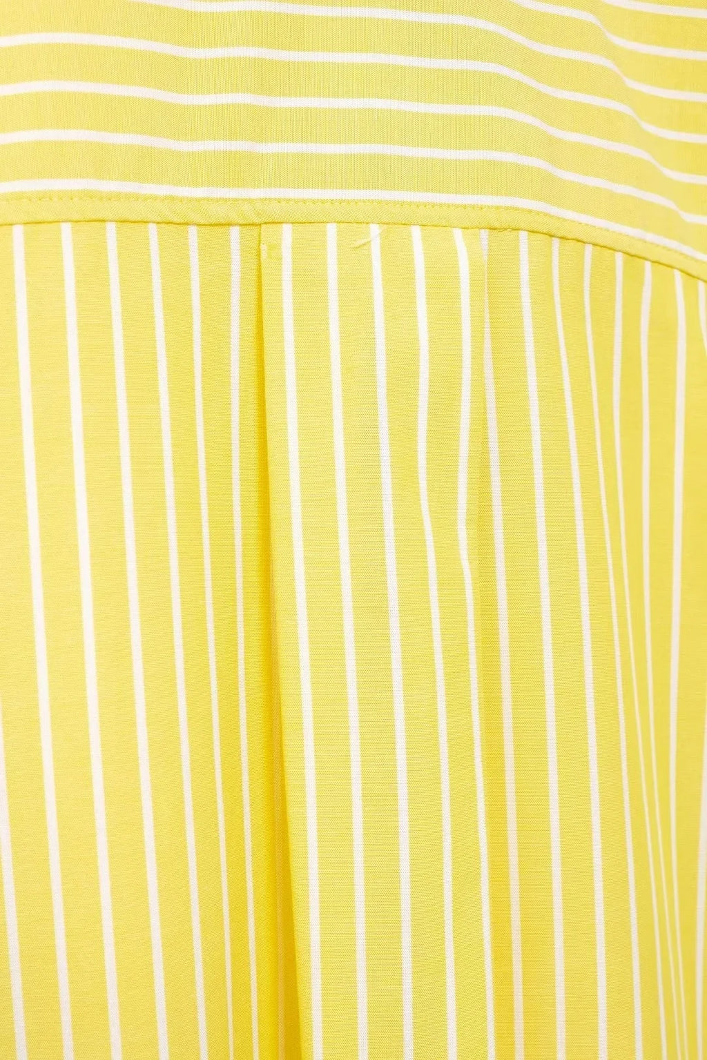 TRAFZA Blusa Listrada Amarela Feminina Calça Terno Camisa Solta Manga Longa Calças com Cordão