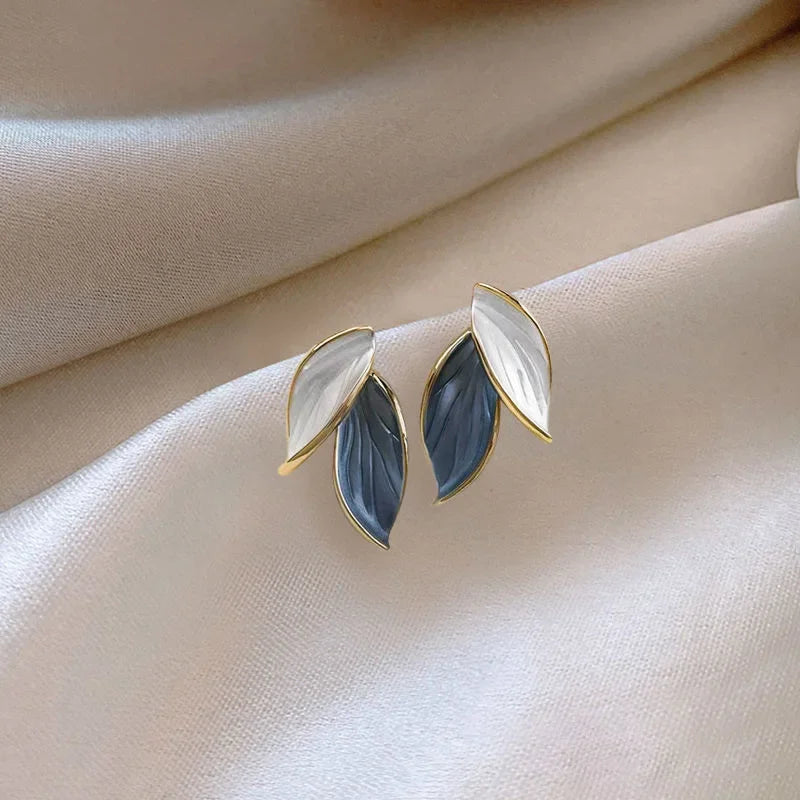 Fashion Vintage Resin Geometric Drop Earrings for Women Charms Elegant Irregular Blue Pendant Earrings Jewelry Party Gifts 2024