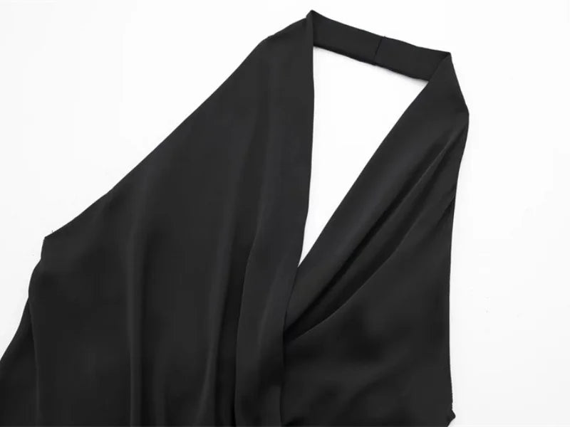 Women's Sexy Two Tone Halter Top for Summer Beachwear Y2K Style Deep V Neck Lightweight Sleeveless Backless for Vacation Party
