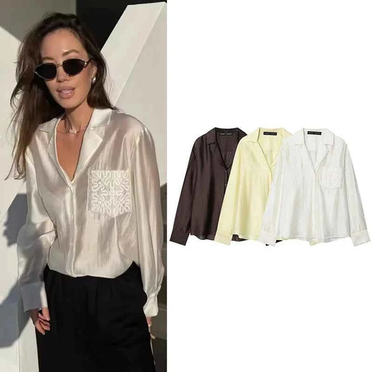 2026 New Women's Spring Shirts Fashion Loose Elegant Office Shirts Chic Street Comfort Youth Travel Holiday Shirt Tops