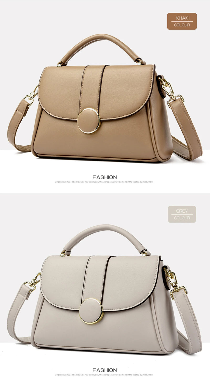 Fashion Solid Color  Women Crossbody Luxury Female Shoulder Designer New Handbag Ladies Tote Sac A Main Feminina