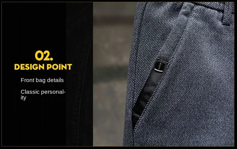 Korean Fashion Fleece Plush Mens Casual Full Length Elastic Waist Autumn and Winter Thickened Drawstring Sports Joggers Trousers