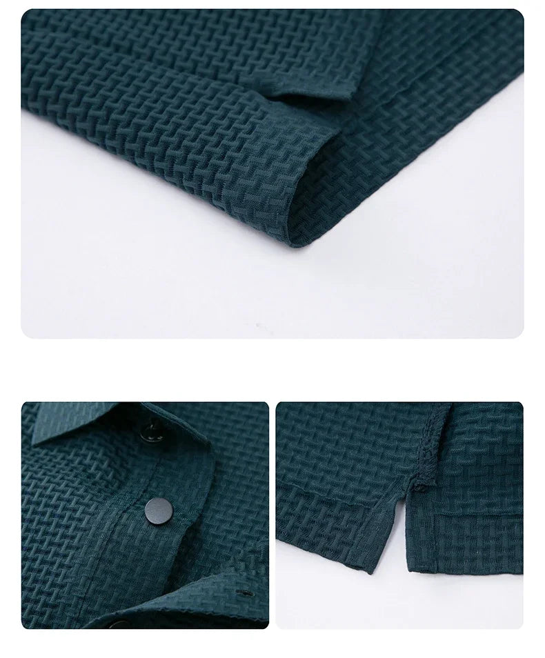 Nova camiseta polo masculina de manga curta com decote em V e manga curta, de seda gelada, respirável, da moda empresarial, roupas de marca masculina