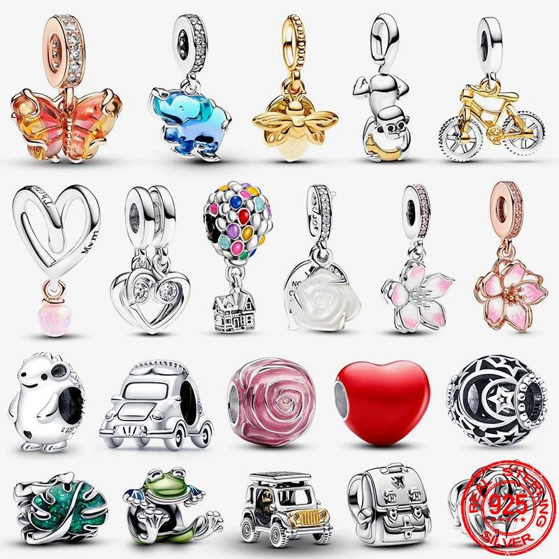 Charms 925 Original 2024 New in Beads Fits Pandora Bracelets Necklace For Women Silver Hot Pendants Bead DIY Jewelry Fine Gifts - CRAVO ROSE