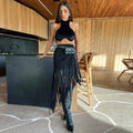 Black Beach Dress Women's Swimsuit Sexy Swimwear 2024 Bikini Skirt Female Kimono Beach Outing Pareo Beach Cover Up Bath Suits