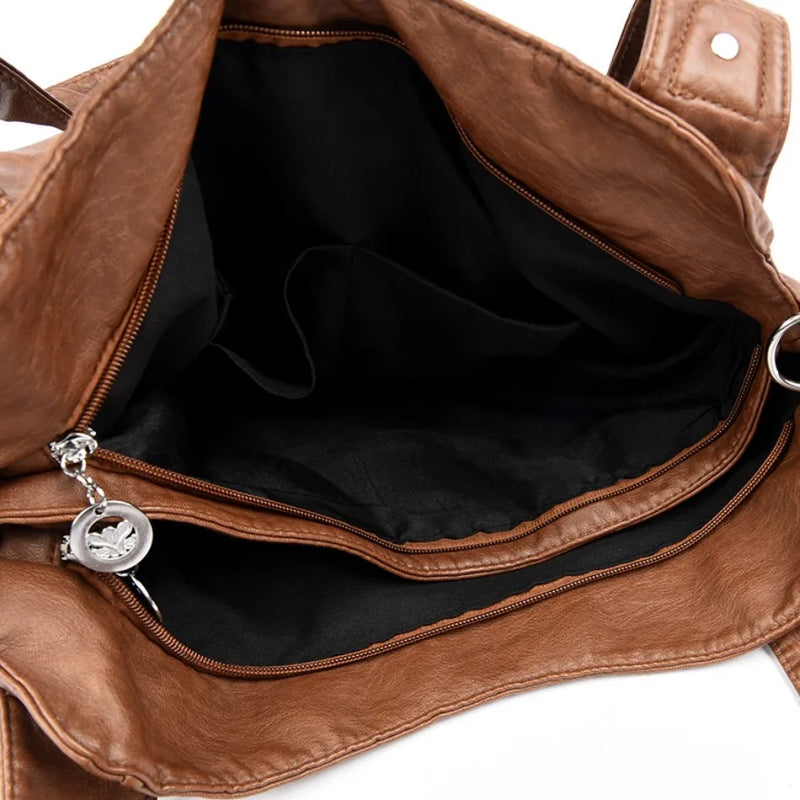 High Quality Soft Leather Large Capacity Women Tote Bags Luxury Shoulder Crossbody Bag for Women 2024 Female Handbags Purse Sac