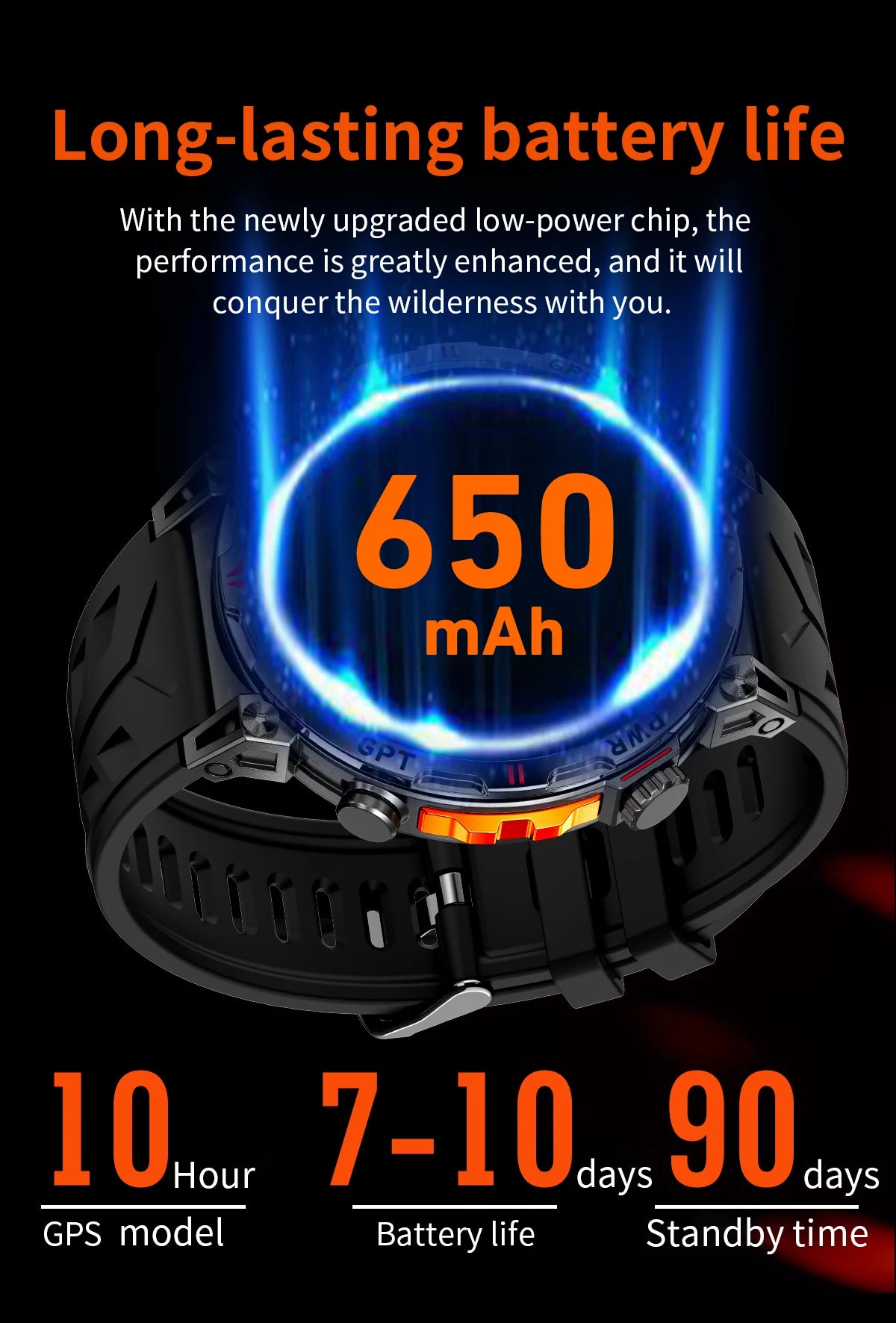 2025New Military T-Rex3 Ultra GPS SmartWatch Built in GPS Compass Altimeter Barometer 5ATM Waterproof 650mAh Sports Bracelet Men