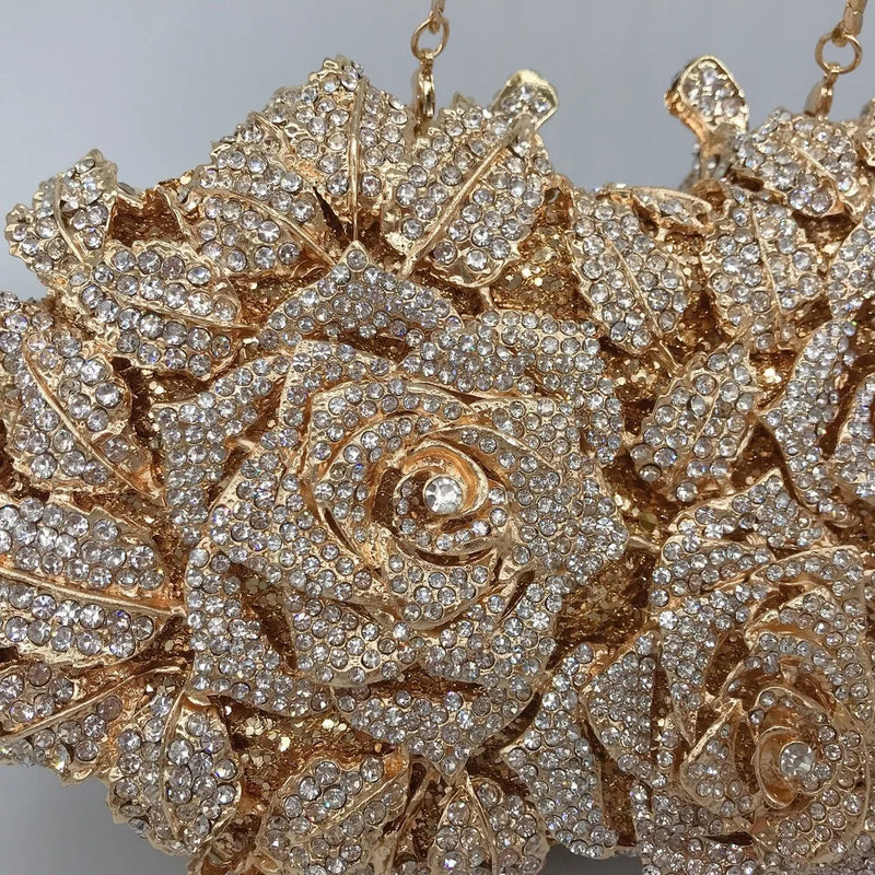 Crystal Wedding Bridal Evening Clutch Purse silvery/Gold Rhinestone Women's Dinner Party Purse Diamond Cocktail Handbags 2025