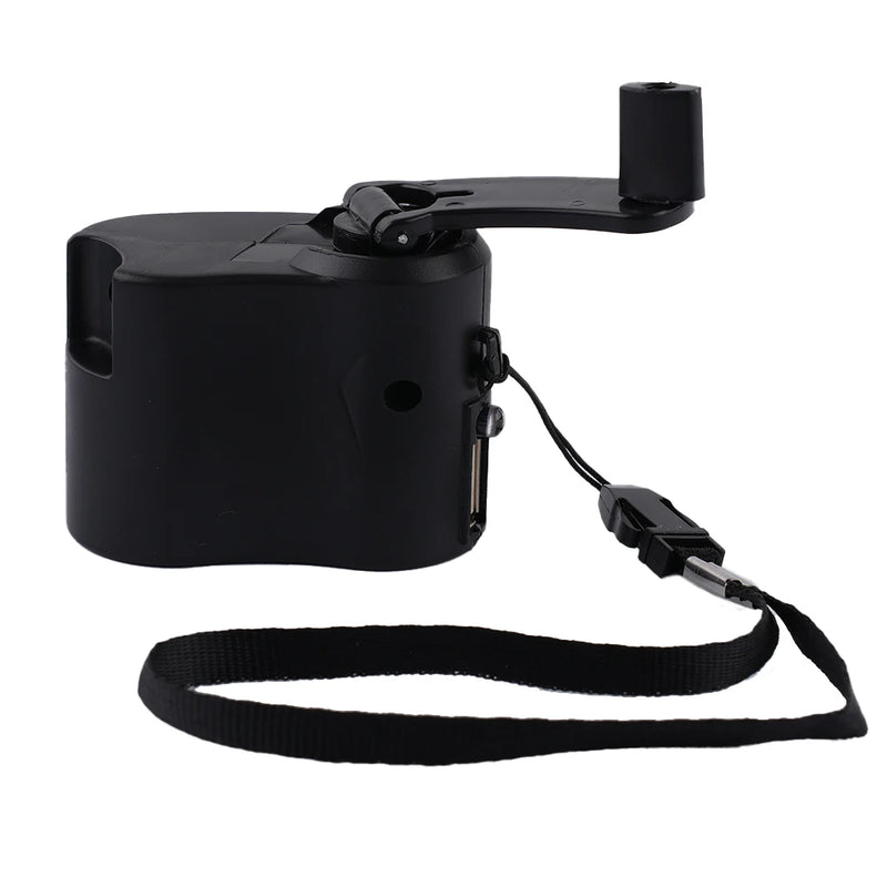 Carregador de manivela USB 1 peça, gerador manual, dínamo móvel, carregador de emergência, ferramenta portátil para atividades ao ar livre