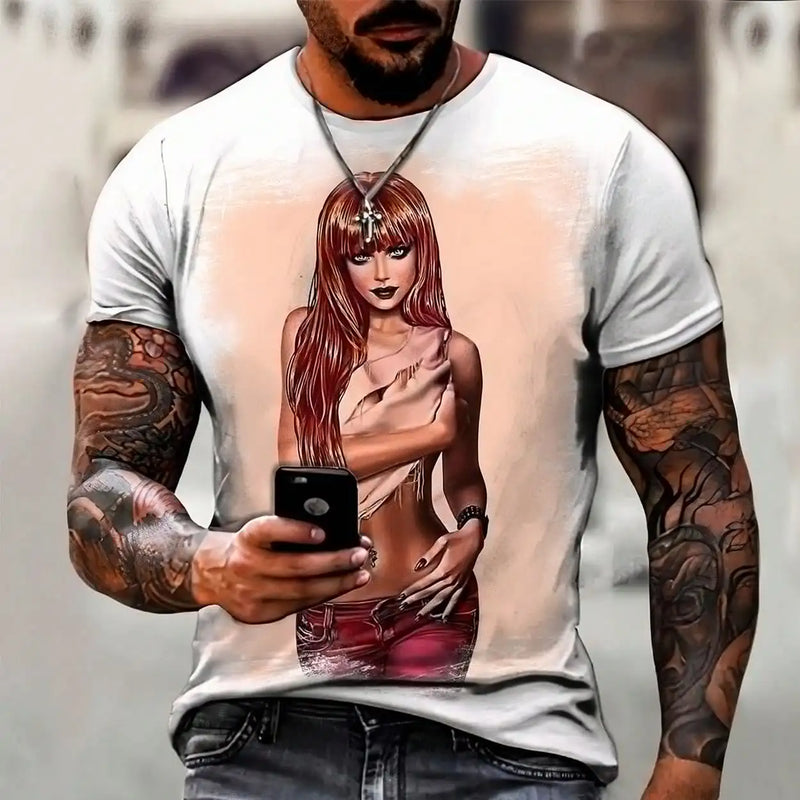 Lady Girl Sexy Rabbit Shirt Sexy Jeans