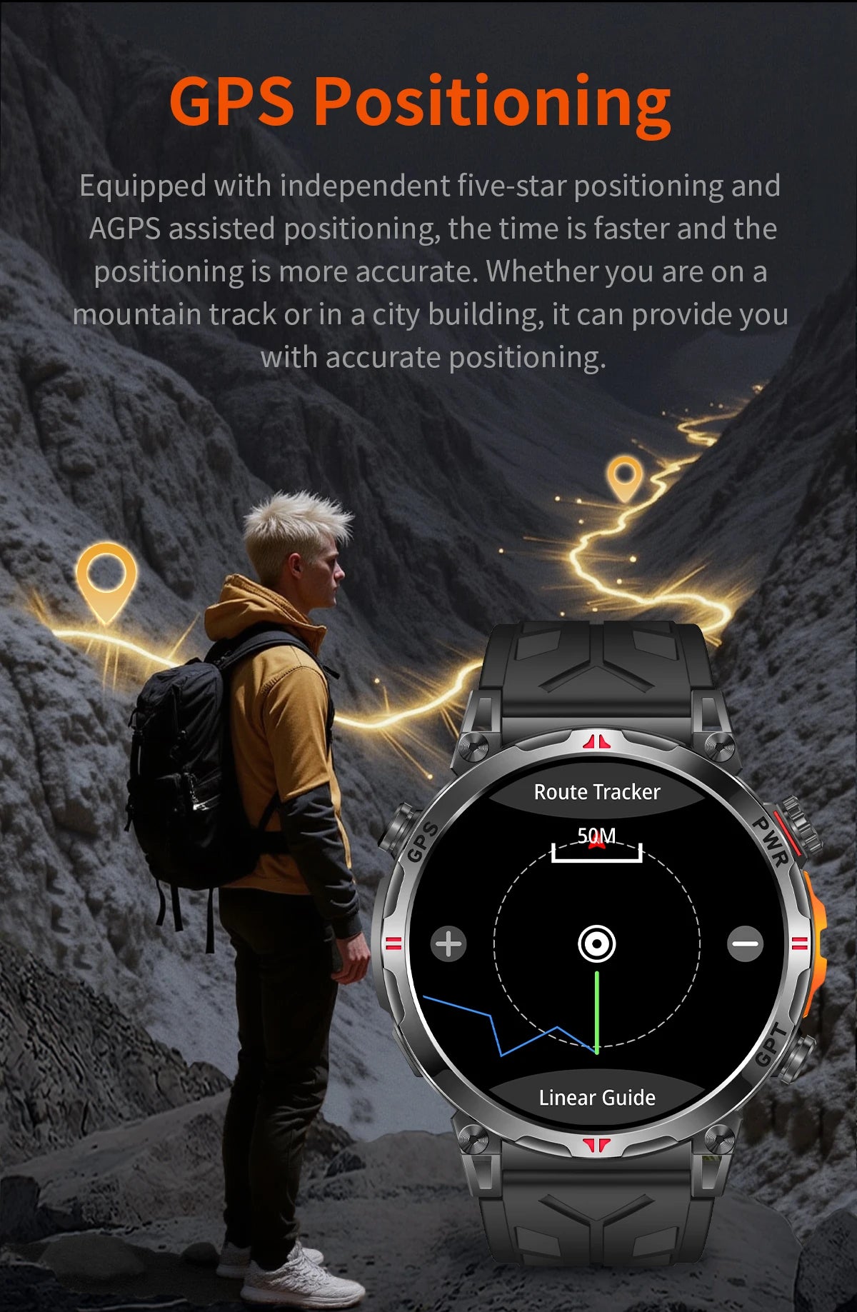 2025New Military T-Rex3 Ultra GPS SmartWatch Built in GPS Compass Altimeter Barometer 5ATM Waterproof 650mAh Sports Bracelet Men