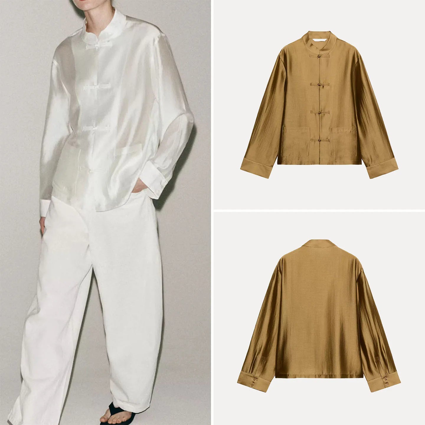Fashionable Long Sleeve round Neck Rope Knot Button Women's Shirt New 2026 Summer Clothing Versatile Stylish Zadata Brand