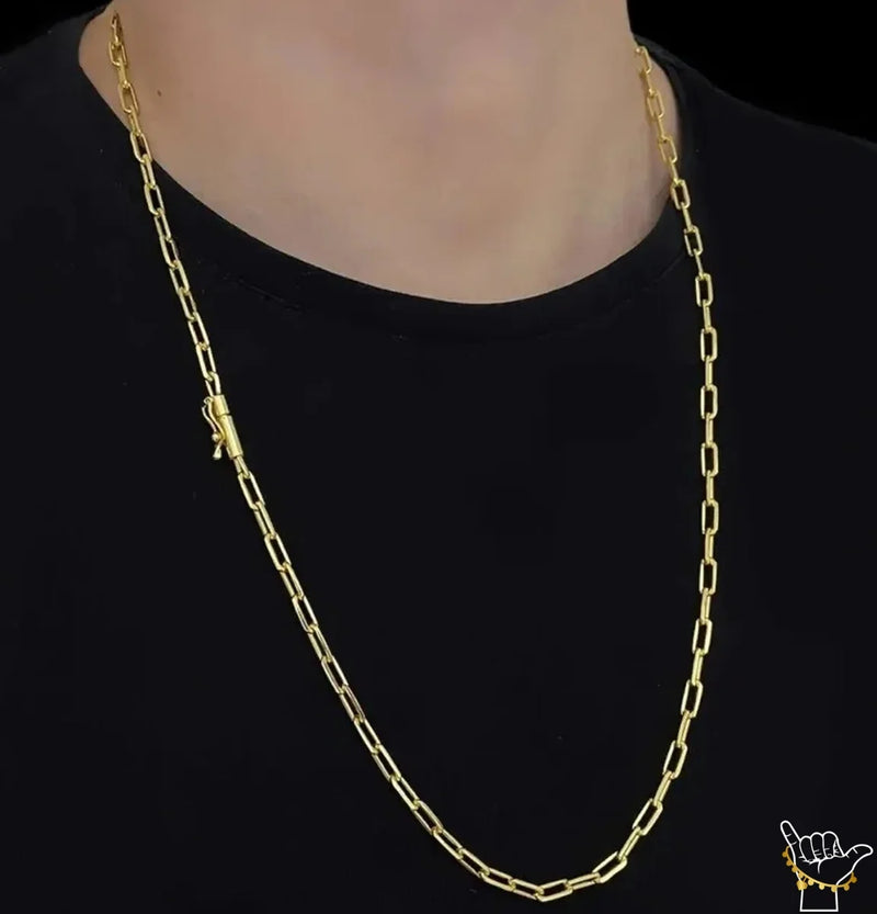 5mm Lengthen Padlock Bracelet + Ping Gold Plated