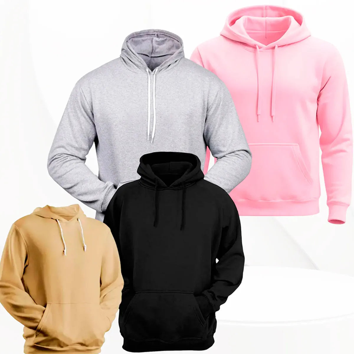 Kangaroo Sweatshirt Cool Blouse Flated Cotton Hoodie