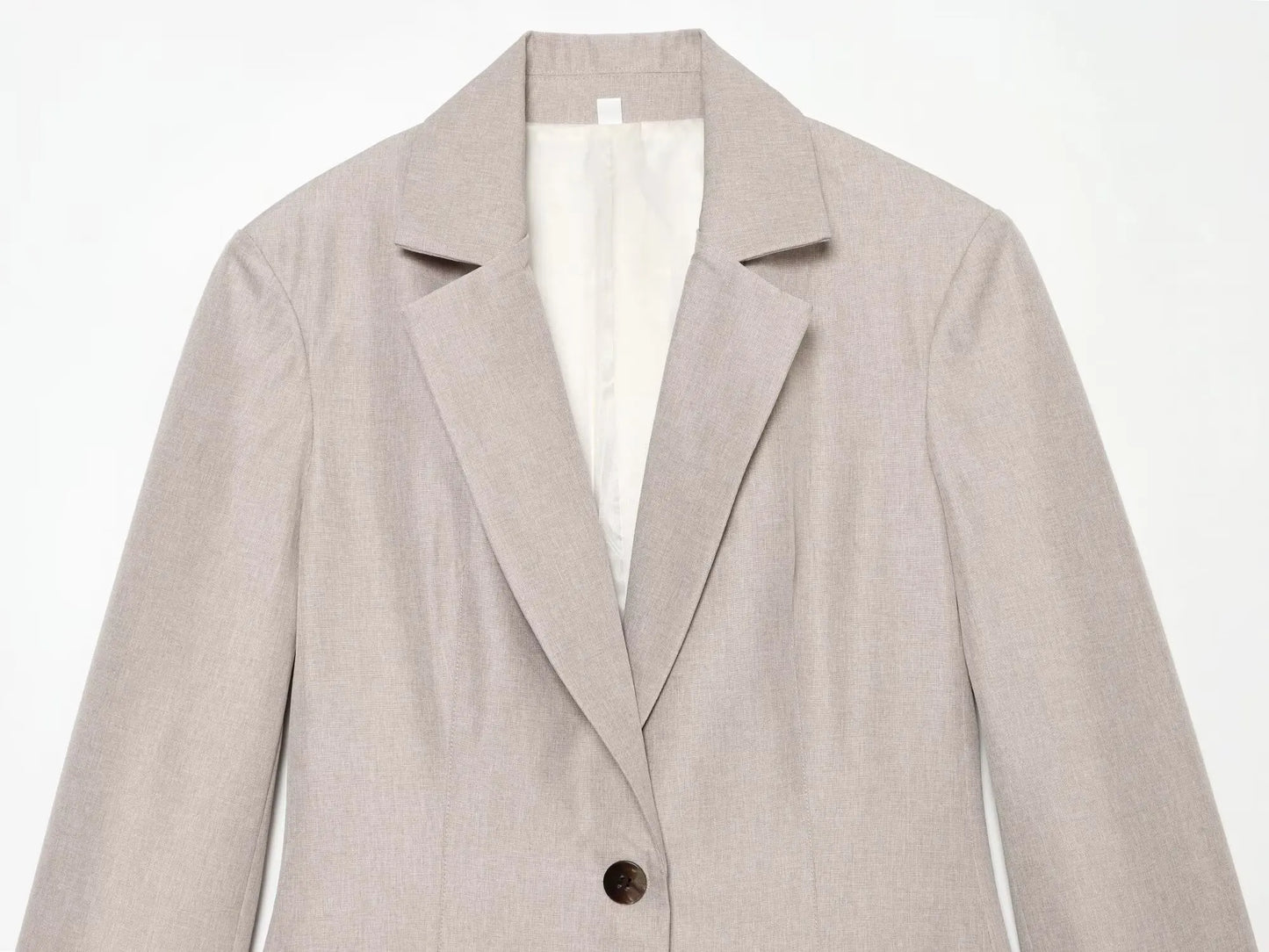KONDALA Woman Commute Chic Pants Suit 2026 Trendy Spring Fall Elegant Simple Office Lady Set Button Slim-Waist Blazer,Long Pants