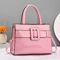 Premium Crocodile Pattern Leather Handbag - Stylish Tote & Satchel Purse for Women - Versatile, Durable
