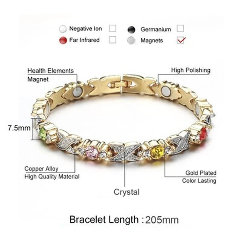 Trendy Weight Loss Energy Magnets Jewelry Energy Health Balance Twisted Magnetic Therapy Bracelet Healthcare - CRAVO ROSE