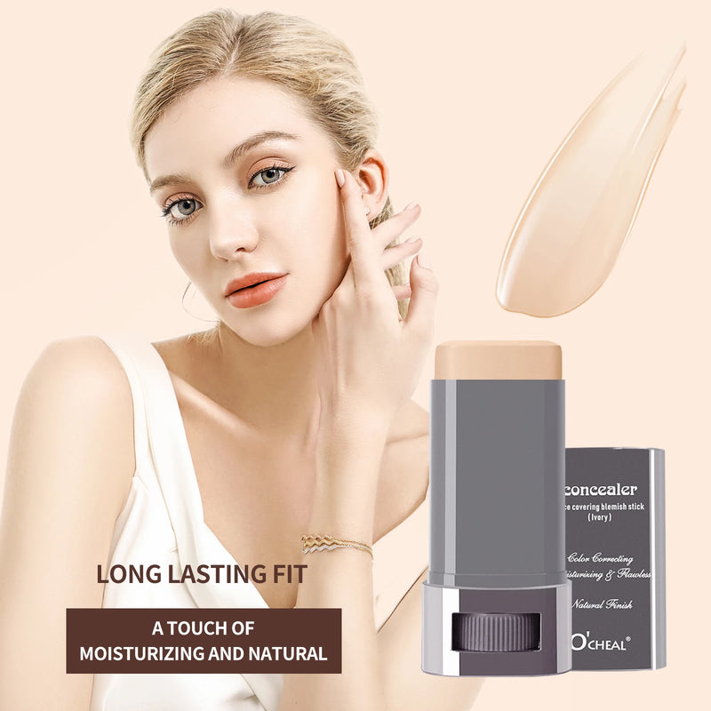 Ocheal Base Facial Contorno em Bastão Longa Duração Leve Iluminador em Bastão Corretivo Facial Contorno de Imperfeições Maquiagem de Beleza
