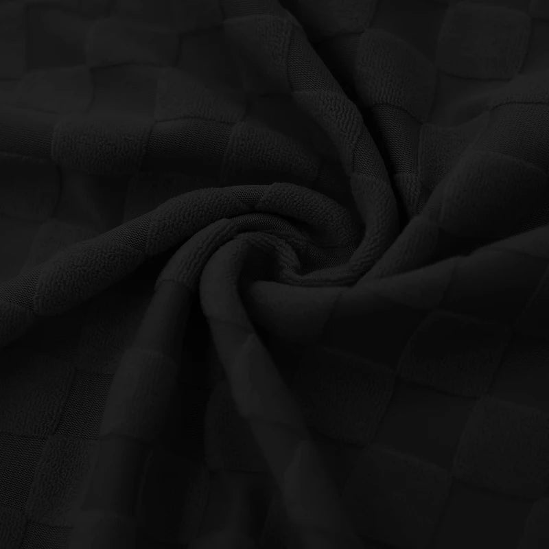 Conjunto de shorts casuais de perna reta e tamanho grande, camiseta xadrez jacquard de manga curta para homens, verão 2025