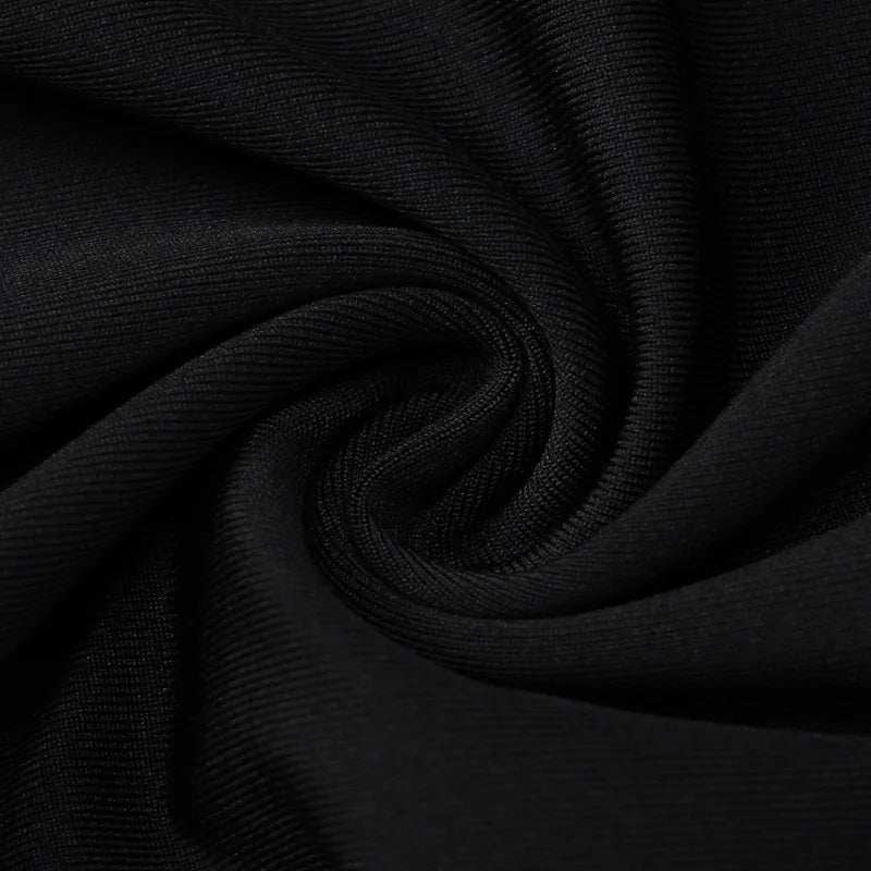 DGLUKE Sexy Cut Out Long Dresses For Women O-Neck Long Sleeve Bodycon Maxi Dress Elegant Going Out Party Dress Black